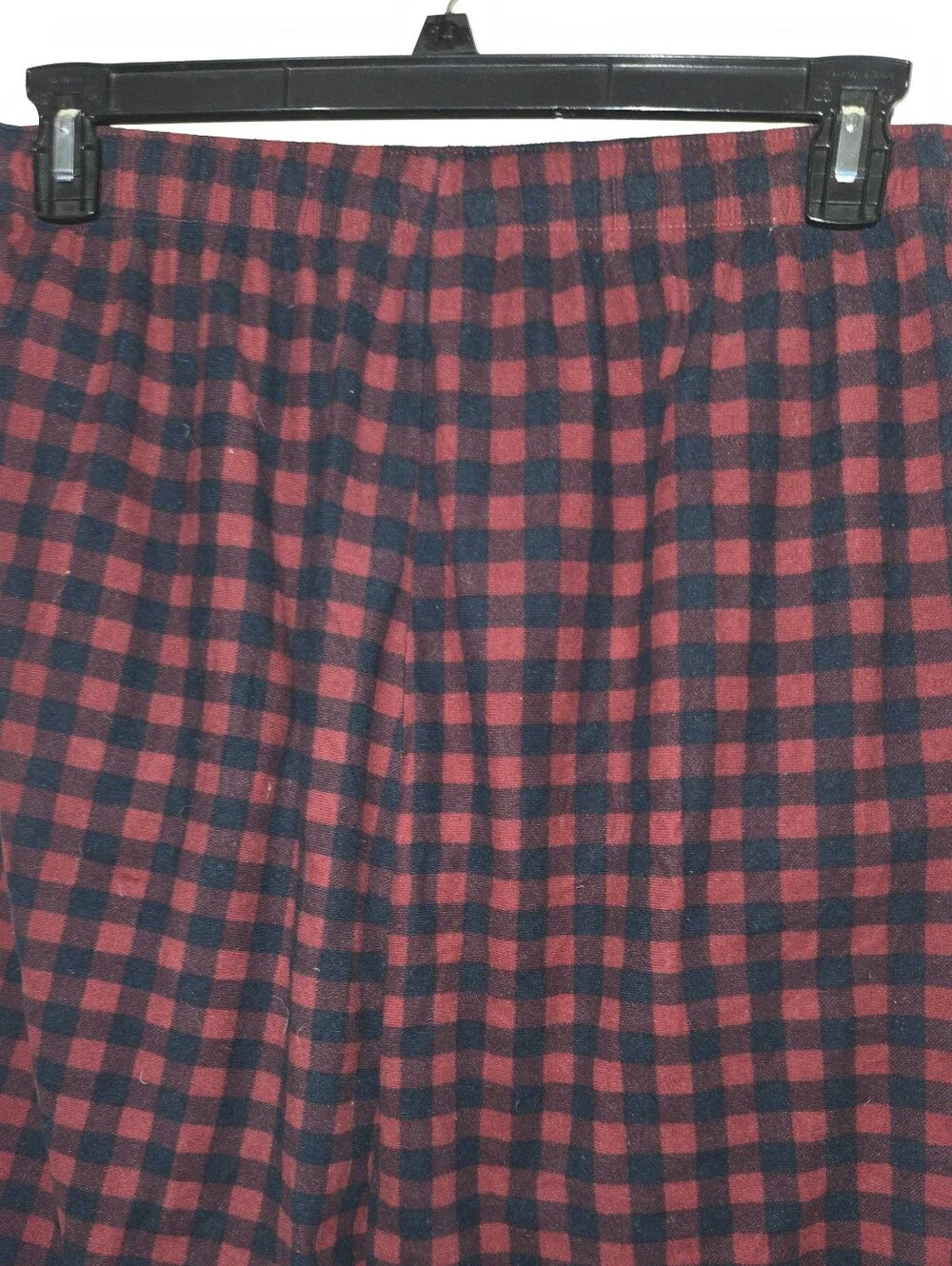 Nautica Men's Red and Black Plaid Lounge Pants